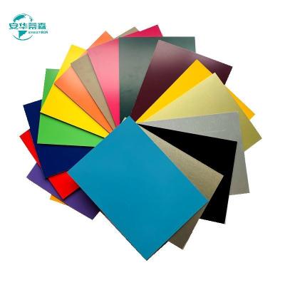 China Solid Color ACP Exterior Wall Cladding PE PVDF Coating Glossy Exterior Composite Cladding for sale