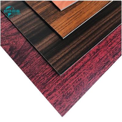 China 2440mm Wood Grain Aluminium Composite Panel Exterior Wall Cladding Panels 2mm 3mm for sale