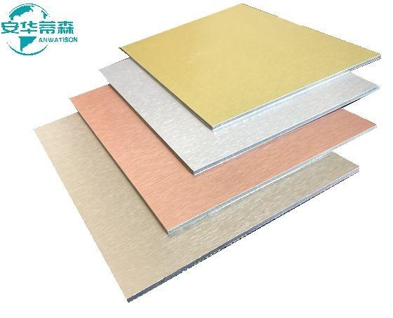 Quality High Gloss  Brushed Aluminium Composite Panel 2440mm Acp Mirror Sheet  3mm 4mm for sale