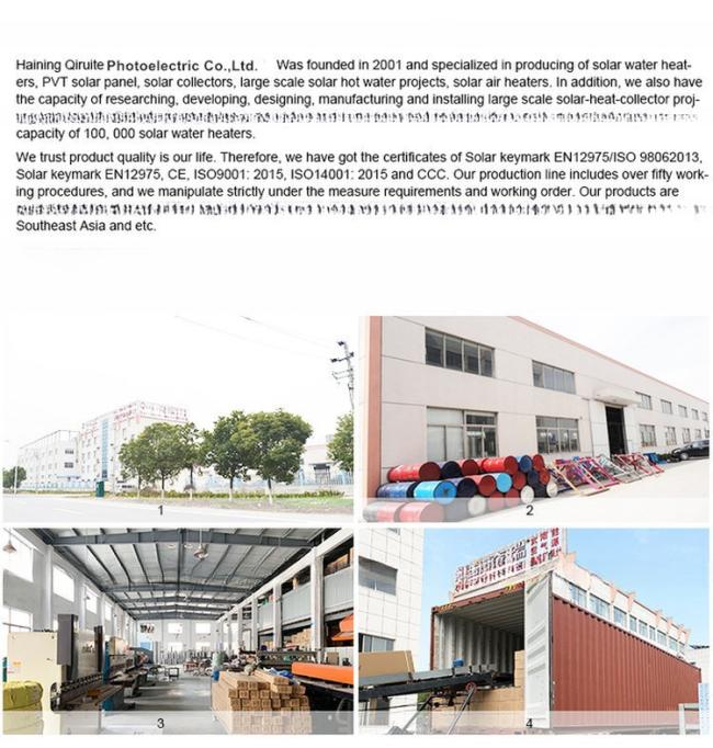 Flat Plate Solar Panel Collector for Solar Water Heater
