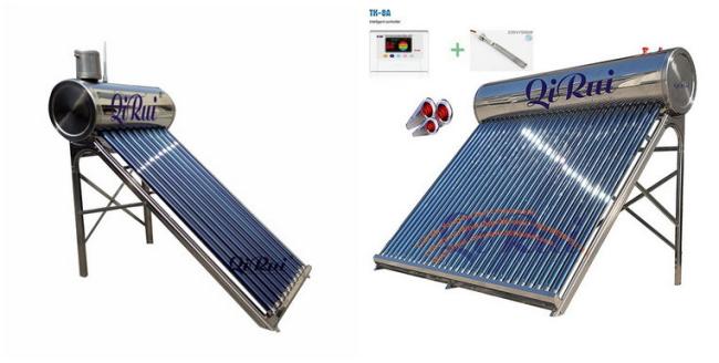 100L 150L 200L 300 Liter Vacuum Tube Stainless Steel Solar Hot Water Heater with Aluminum Bracket