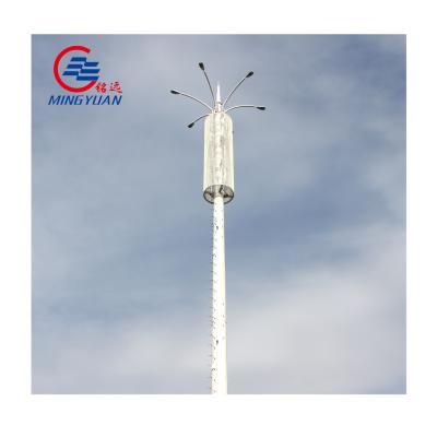 China 40m Galvanized Monopole Transmission Tower Hot Dip Conical Antenna for sale