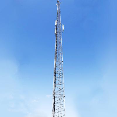 China 18m Antenna Tubular Steel Tower Galvanized Self Supporting Mast for sale