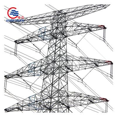 China Galvanised Q345B Electric Transmission Tower , 10m Transmission Lattice Tower for sale