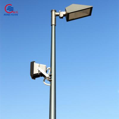 China 4m 5m CCTV Steel Pole 6m 10m Galvanized Q235B Conical Round Tapered Telescopic CCTV Mast for sale