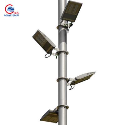 China 6m 8m CCTV Steel Pole 10m Q235 Hot Dip Galvanized Single Arm Telescopic For Monitoring for sale