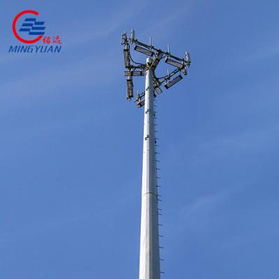 China Galvanized Telecom Monopole Steel Tower Self Support Gsm Tower en venta