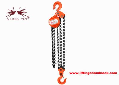 China 7.5\8 Ton Manual Chain Block With Forged Robust Hooks And G80 Chain 3m-12m for sale