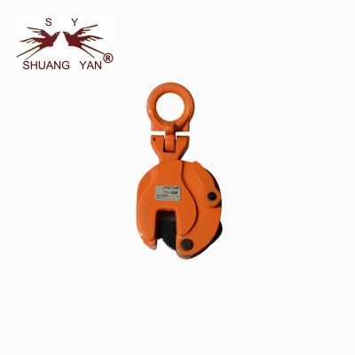China CD 0.8 Vertical Plate Lifting Clamp 500 - 3000kg Working Load Anti Friction for sale