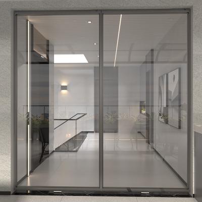 China Grey Bifold Slimline Aluminium Internal Sliding Doors Balcony ODM for sale