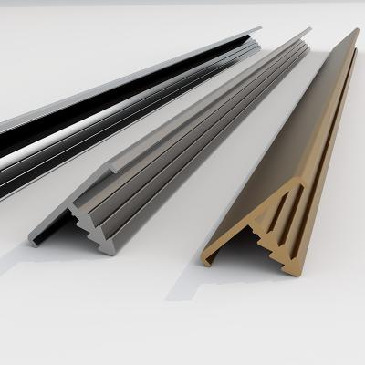 China Extrusion Furniture Aluminium T Profile For Decoration Aluminum Edge Trim à venda