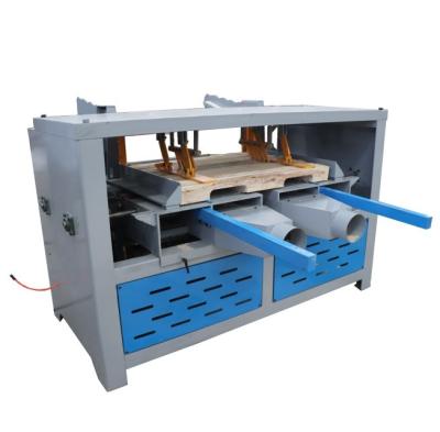 China Wood Pallet Notching Machine Automatic Double Head Notcher Groove Machine for sale