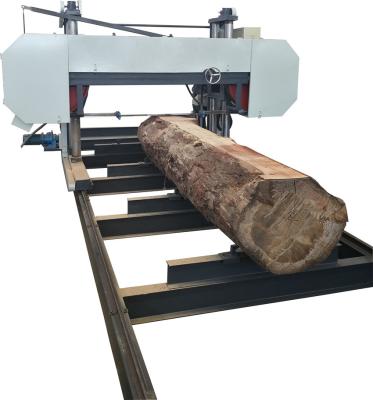 China 55KW Electric Bandsaw Sawmill 2000mm Heavy Duty 4 stand columns Large Horizontal Log Cutting Saw Mill Machine for sale