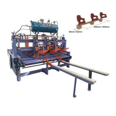 China Línea de producción automática de paletas de madera Planta de fabricación Máquina para clavar las patas de las paletas de madera en venta