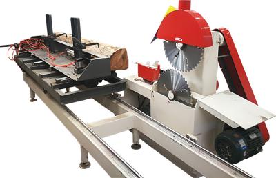 China Round Log Cutting Circular Sawmill Sliding Table Saw Machines for sale