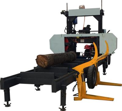 China Cheap Price Portable Horizontal Wood Cutting Band Saw Machine With Petrol Or Diesel Engine for sale