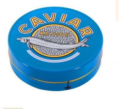 China 30 gm caviar tin box,50 gm  caviar tin box,100 gm caviar tin box,125gm caviar tin box,150gm  caviar tin box for sale