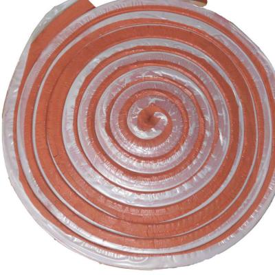 China Vulcanized Red Rubber and Bentonite 400% Swelling Water Stop Strip for Concrete Joint for sale