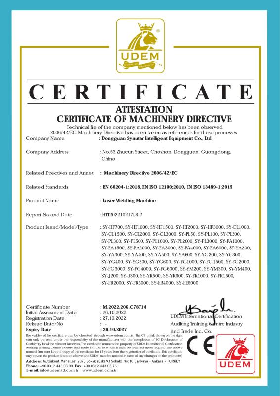 CE-LVD - Dongguan Synutar Intelligent Equipment Co., Ltd.