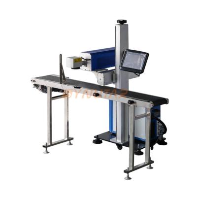 China 50Hz High Speed Automatic Laser Marking Machine 20W For Packaging Bag for sale
