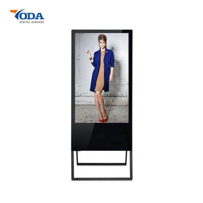 China Free Standing Portabl Digital Signage Media Player 49 Inch HD for sale