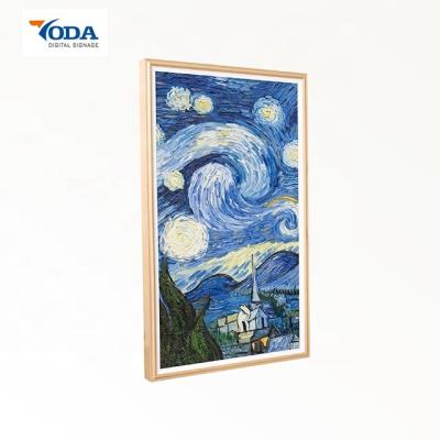 China Ash Wood Wireless Digital Picture Frame 1920*1080P Full View Angle On Wall for sale