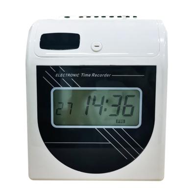 China LCD Display Digital Time Recorder Punch Card Time Recorder For Employee Attendance for sale