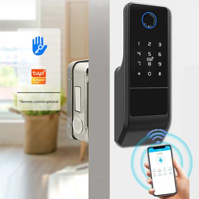 China Biometric Fingerprint Rfid Tuya Smart Lock WiFi APP Remote Control For Hotel for sale