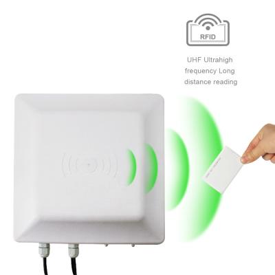 China Voz pasiva de larga distancia de la etiqueta del control de acceso de la tarjeta del RFID que lee al lector de la frecuencia ultraelevada de la antena en venta
