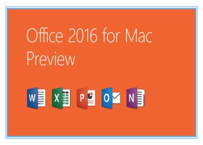 China Home and Business Microsoft Office Professional 2016 Product Key for Mac Genuine license installation for sale