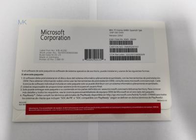 China Spanish Microsoft Windows 11 Home OEM DVD Physical Box DirectX 9 or later with WDDM 1.0 driver for sale