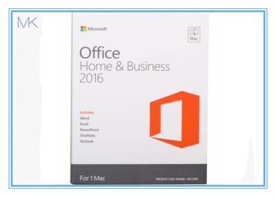 China Microsoft Office 2016 Home And Business 1 User Pc Key Card English Language for sale