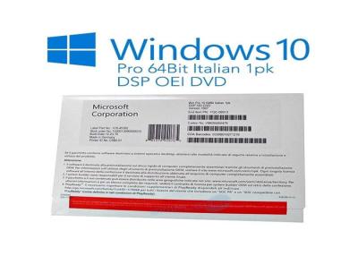 Chine Security Label PC System Software , FQC-08913 Windows 10 Pro 64 Bit Retail à vendre