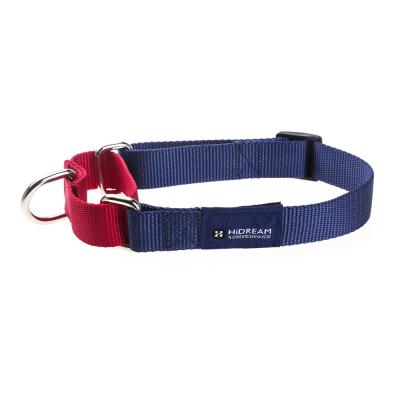 China Expandable Round Wide Nylon Buckle Dog Collar 3 Inch Wide Dog Collars for sale