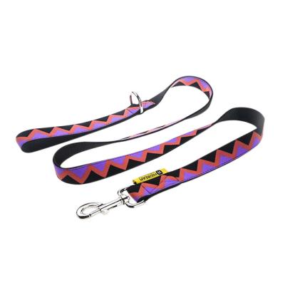 China 3 Ft 4 Ft 6ft Reflective Dog Lead Leash Purple Training Running Safety Durable for sale