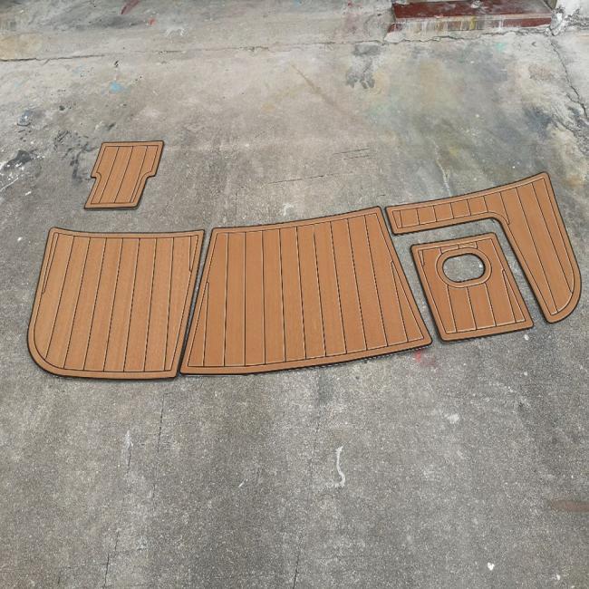 Marine EVA Flooring installation example on boat swim platform