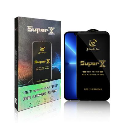 China Super X 9H Full Glue 3D Screen Protector Tempered Glass Vivo X60 Pro Screen Protector for sale
