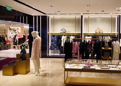China High End Clothing Store Display Fixtures With Hanging Rack Decoration Design for sale