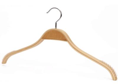 China Commercial Clothing Store Hangers Plywood Material for Lady's Garment / Pants for sale