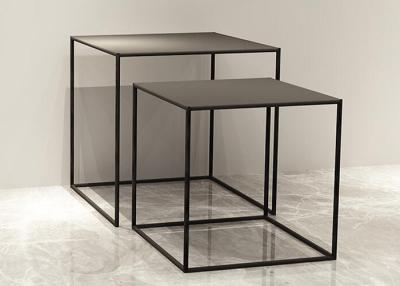 China Mini Tube 9mm Thinckness Top Panel Square Nesting Tables For Garment / Shoes for sale