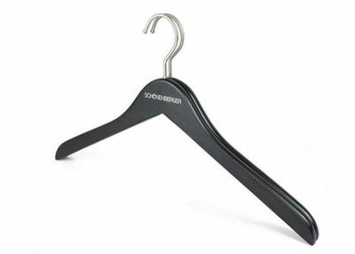 China Flat Or Curved Clothing Store Hangers With Solid Wodden / Shop Coat Hangers for sale