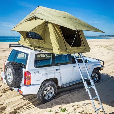 China Aluminum Pole Pick Up Roof Tent , Jeep Wrangler Unlimited Roof Top Tent for sale