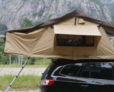 China Portability 2-3 Person Large Turnover Roof Top Tent Soft Shell For 4x4 Accessories for sale