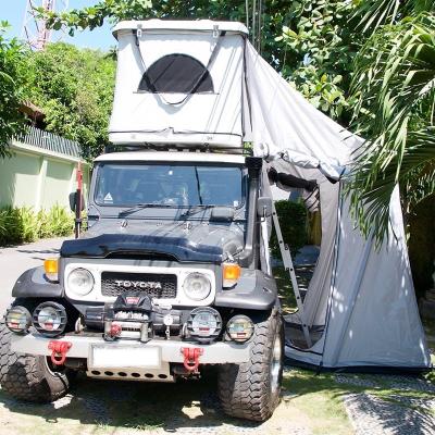 China Tear Resistant Car Top Tent Hard Shell With Clipper - Built Design for sale