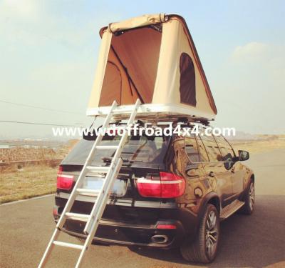 China New Side Open Hard Sided Roof Top Tent, ABS Lid Triangle Roof Top Tent for sale