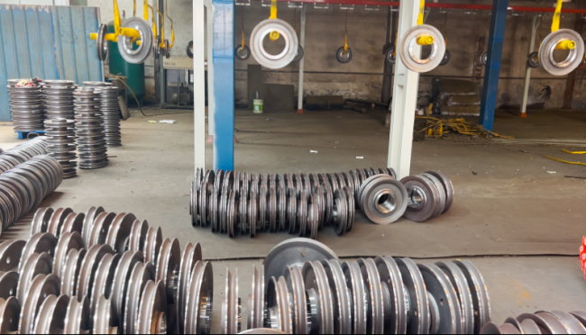 Engineering diagram of pulley specifications