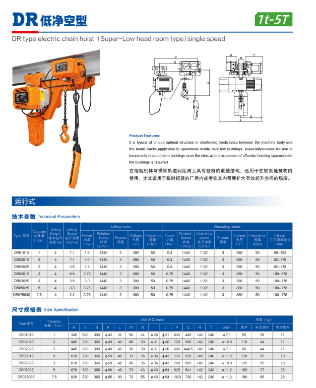 Electric hoist safety features