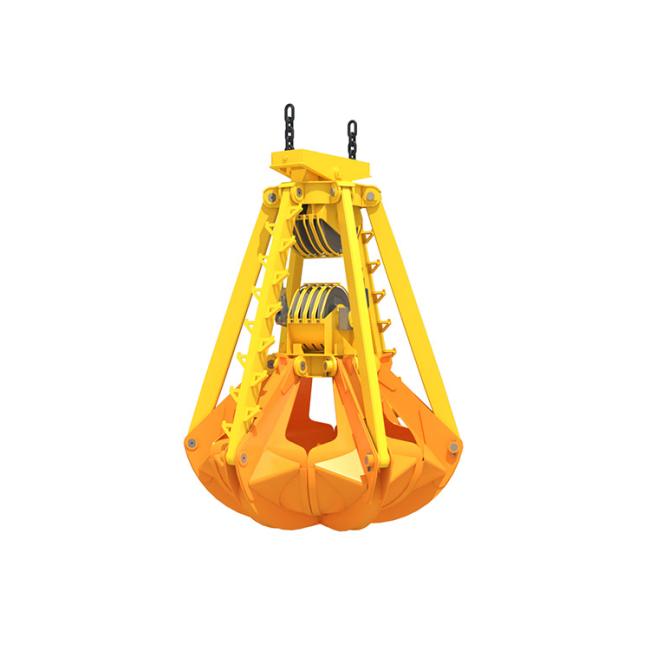 Mechanical Hydraulic Grab Bucket in operation