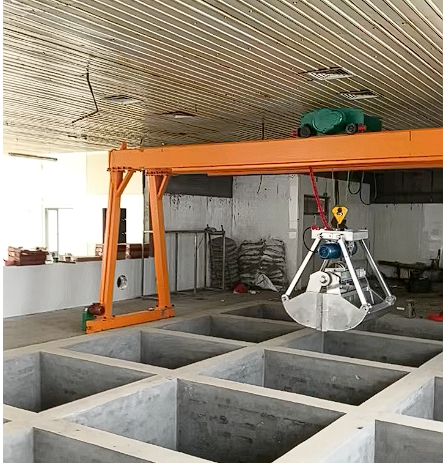 Mechanical grab bucket features illustration