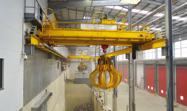 Mechanical grab bucket technical parameters diagram